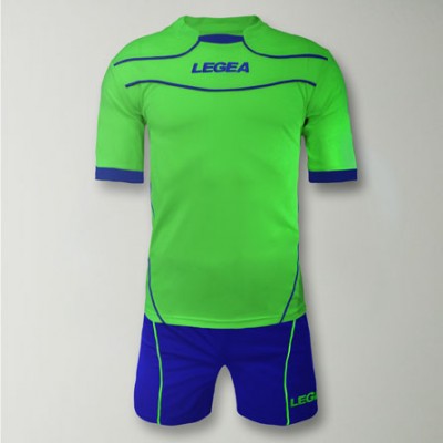 Echipament fotbal Kit Brasilia, Verde Fluo, LEGEA