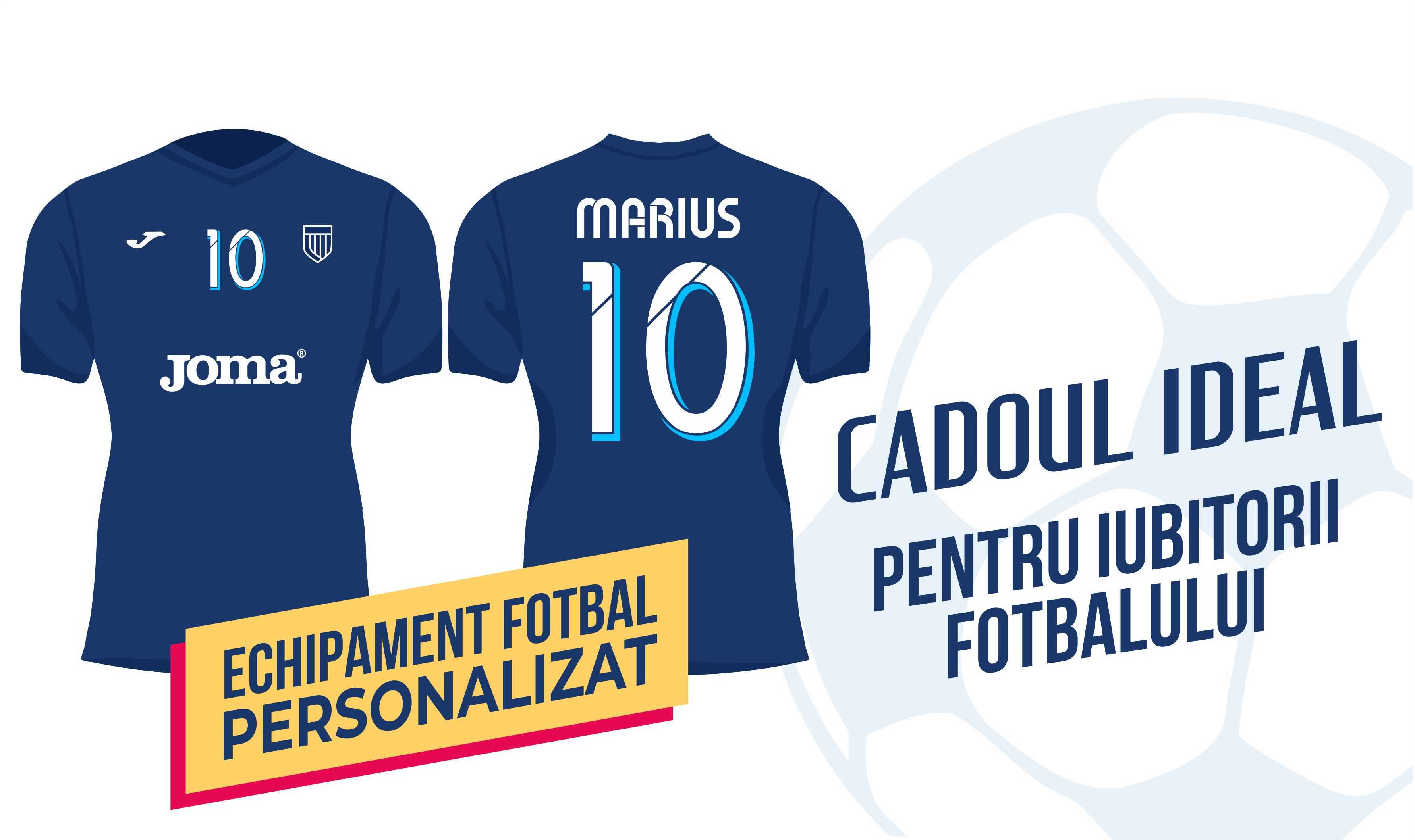 Echipament fotbal personalizat cadou